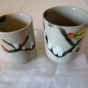 Mashiko ware Japanese tea cups